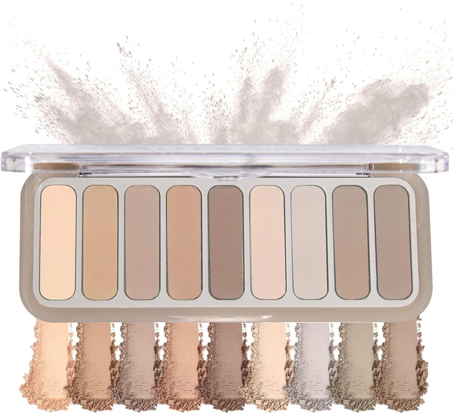 Mini Naked Eyeshadow Palette, Taupe & Brown All Matte Neutral Nude Smoky Eye Shadow Make Up Pallet, High Pigmented Naturing-Looking, Ultra-Blendable, Long Lasting Waterproof - Travel Size