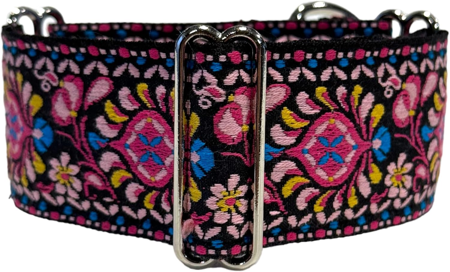 Handmade Martingale Greyhound/Saluki/Whippet Dog Collar 2'' Wide (11"14") Amazon.co.uk Pet