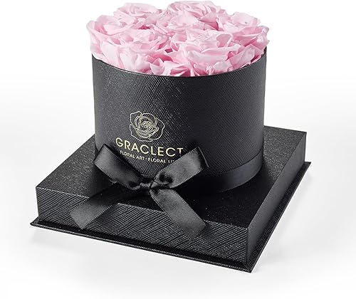 Miniatura 11 de Flores para entrega Prime - Rosas preservadas en una caja - Flores para siempre, rosas inmortales, regalos de cumpleaños de rosas eternas para ella