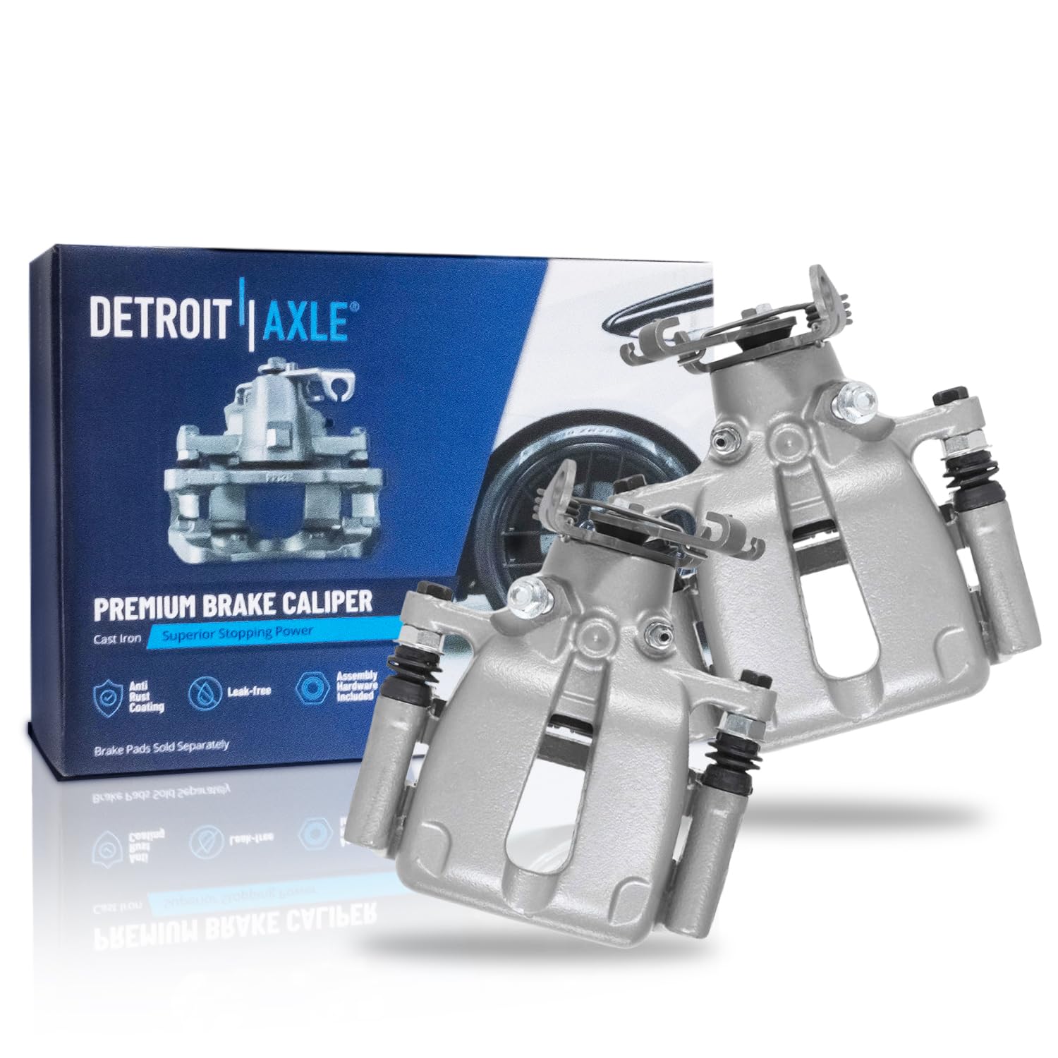 Detroit Axle - 2pc Rear Left Right Brake Calipers for 2011-2017 Buick Regal