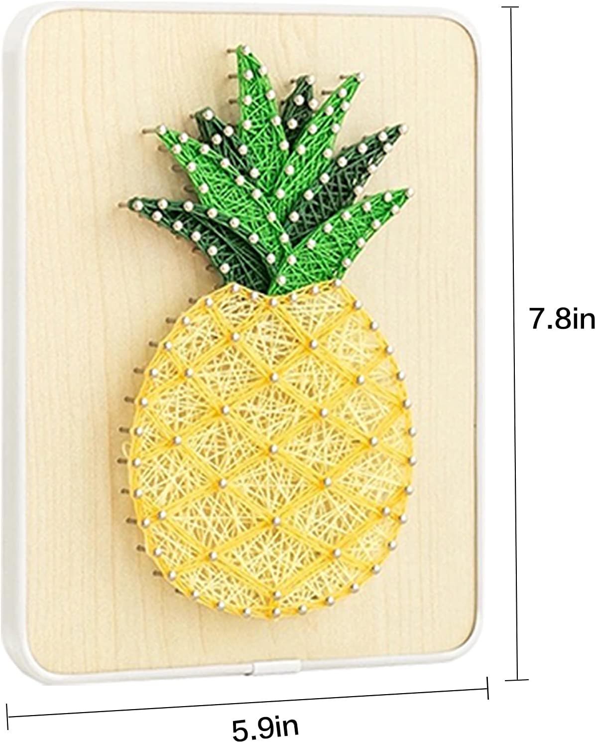 BAZIMA ALICE DIY String Art Kit for Beginner, DIY Pineapple Craft Kit,Unique Gift,Craft Kit for Holidays