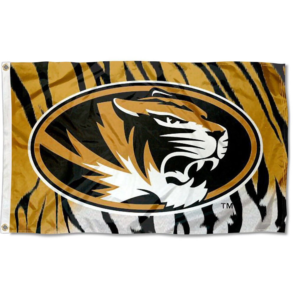 Missouri Mizzou Tigers 3x5 Foot College Flag - Officially Licensed Team Banner