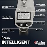 Tronçonneuse électrique KAMIKAZE KVS 8000 21V, 8 pouces, 300W, tronçonneuse électrique sans fil rechargeable avec lumière LED, travail continue - 4