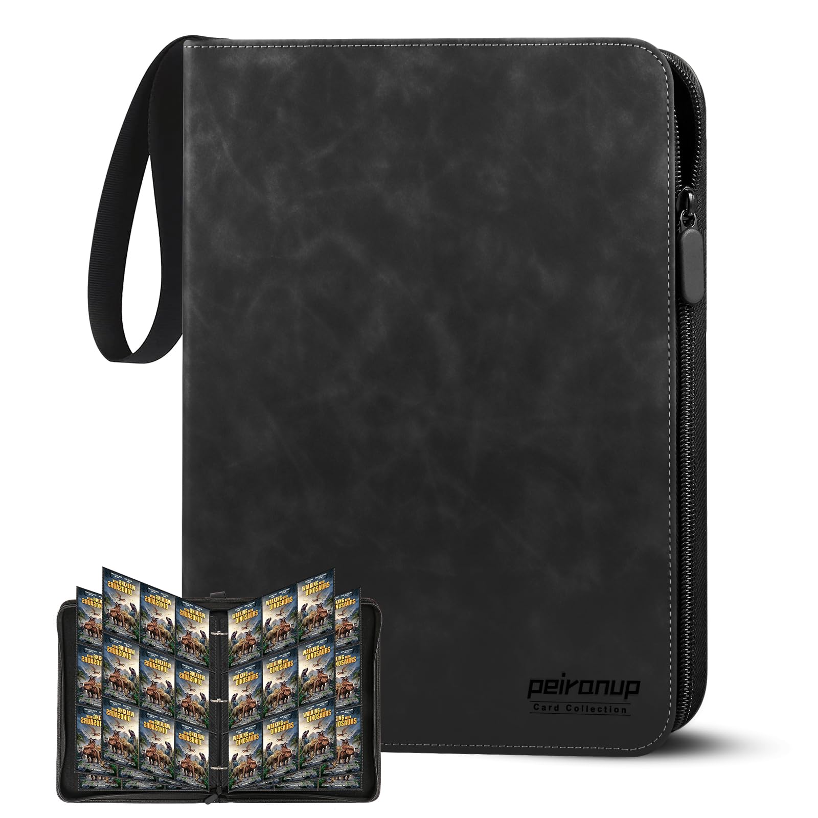 Sammelkarten Album, 540 Karten Sammalbum, 9 Taschen Binder Karten Album Tragbar Wasserdicht PU Karten Halter, Sammelkartenalben Groß für MTG Karten Ninjago, Sportkarten 30 Pcs Seite