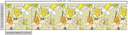 Vista 76 de Lunarable The Yard, tela azul real de The Yard, patrón de cerámica inspirado en el Medio Oriente estilo marroquí, estampado oriental, tela de satén