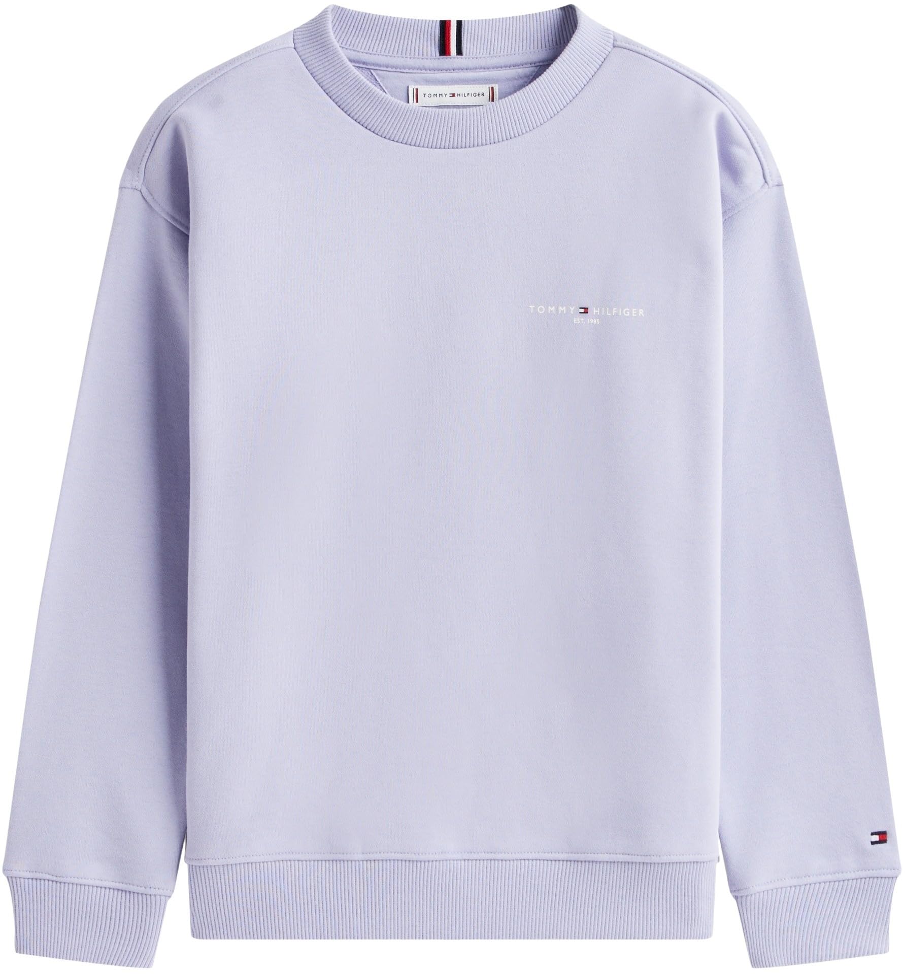 Tommy Hilfiger Mini Corp C-Neck Sweatshirt Ks0ks00665 Bluza bez guzików, niebieska (Perwinkle Dusk), 7 lat Unisex Dorosły, Kolor niebieski, 7 años