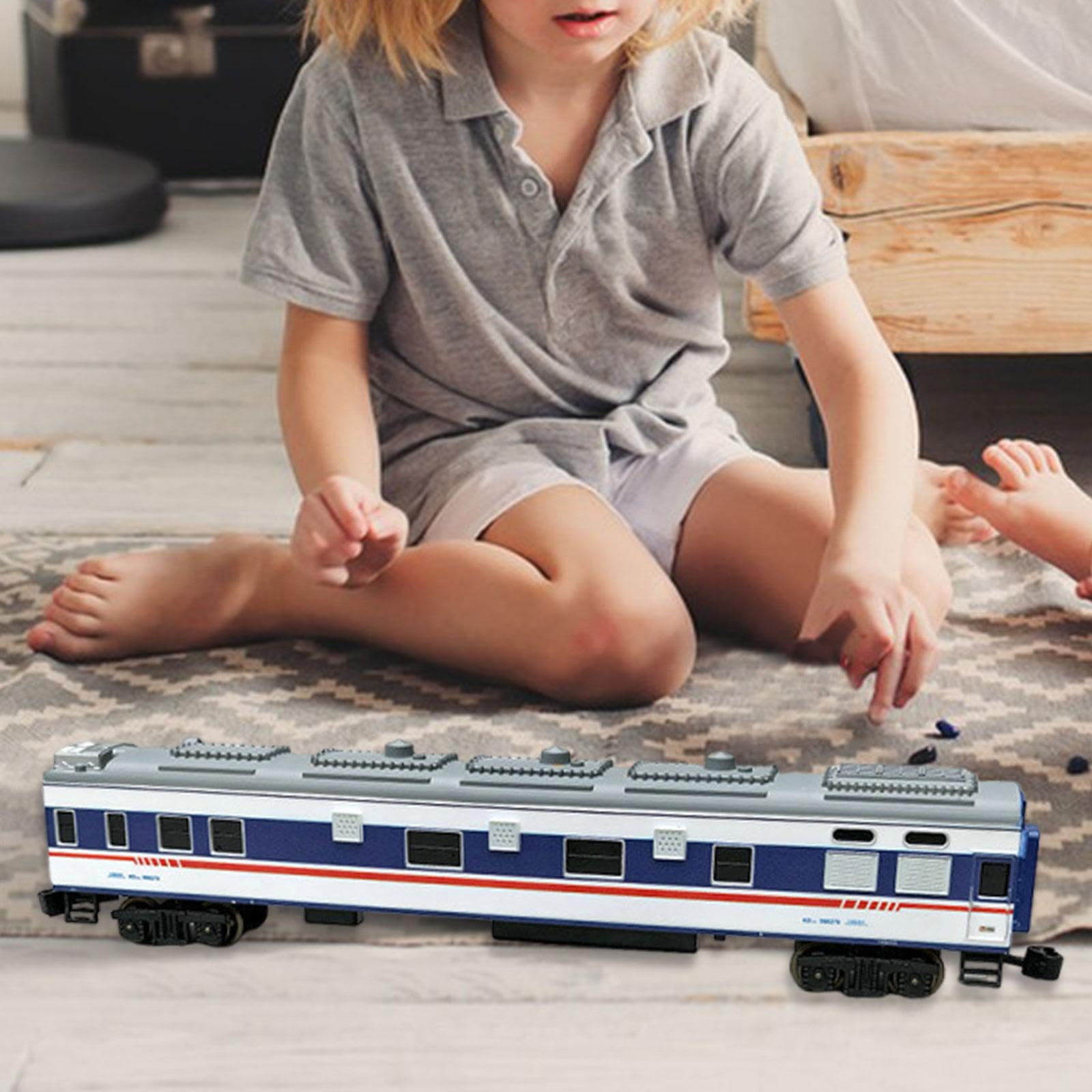 predolo Modèle réduit de train KD25G, réaliste et classique, accessoire de collection pour les passionnés de trains, Bleu