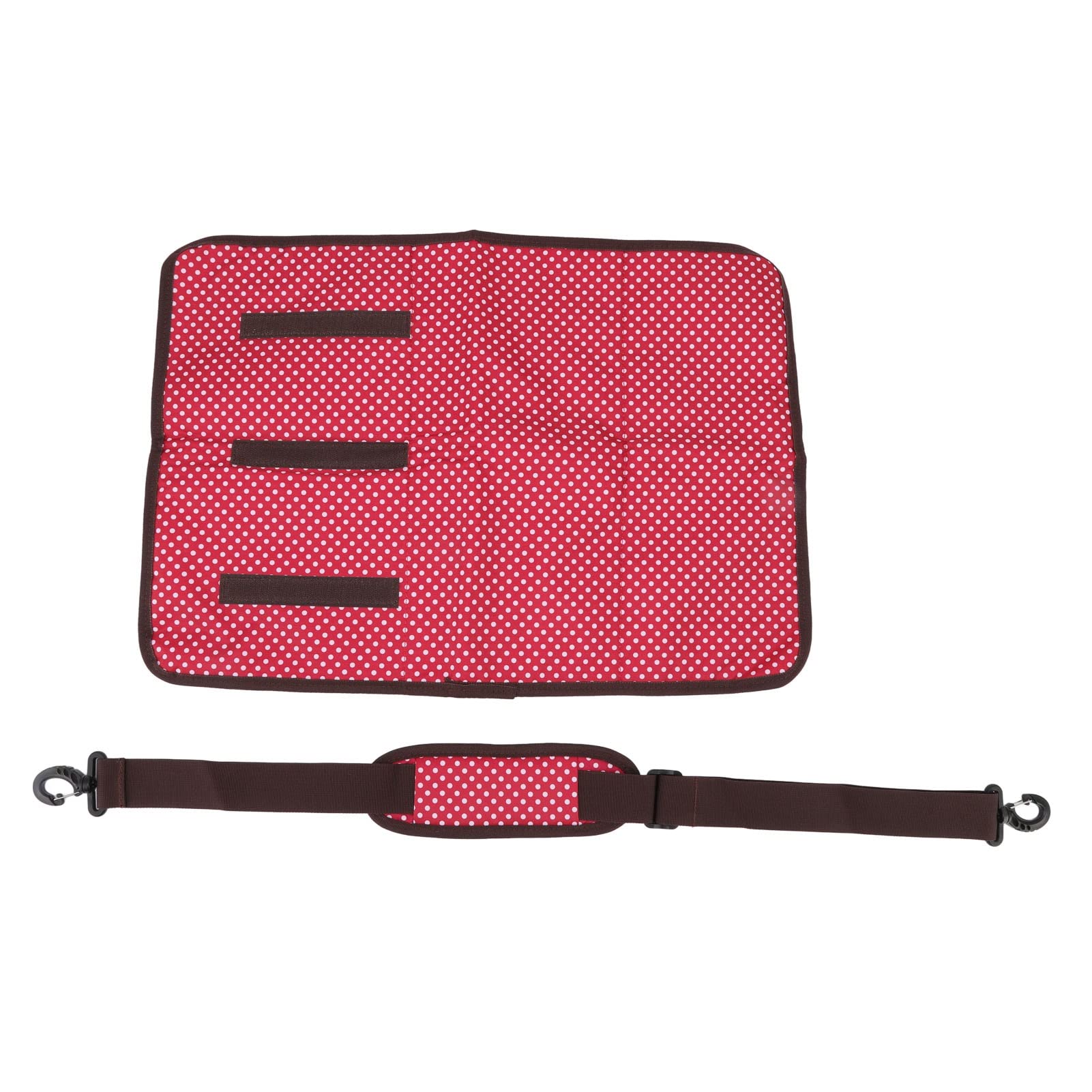 Bolsa Plegable para Cuna Gran Capacidad Dise ñ o con m ú ltiples compartime (Roja)