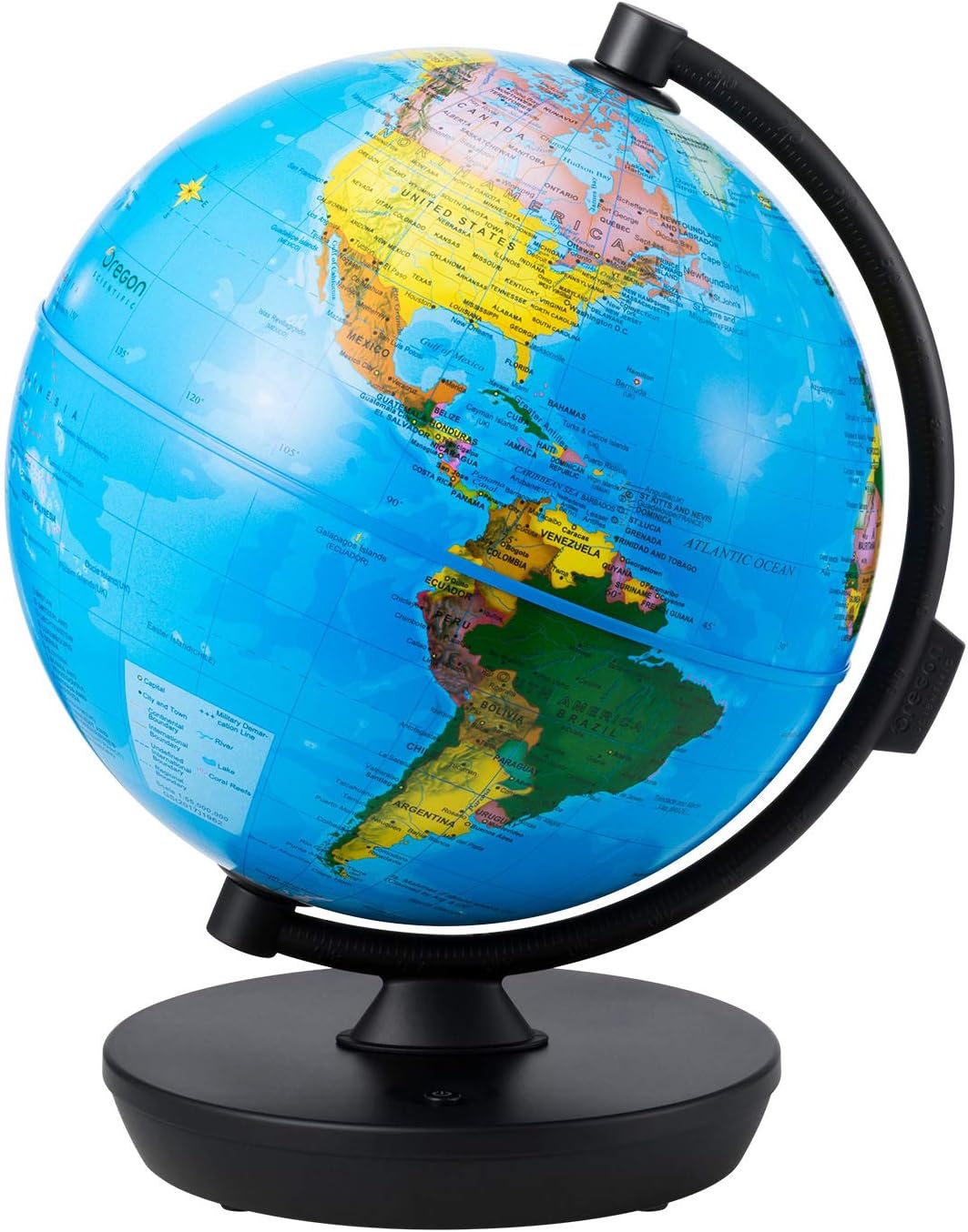Globe 2 In 1 Illuminated Smart World Globe with Built-In Augmented Reality Technology, Earth by Day, Constellations by Night, AR App Experience, Adventure and Discovery, Educational Gift for Child