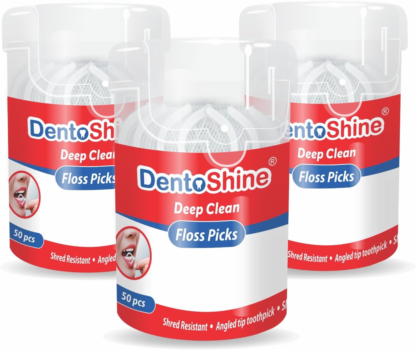 Deep Clean Floss Picks - 50 ct CAN (Pack of 3)