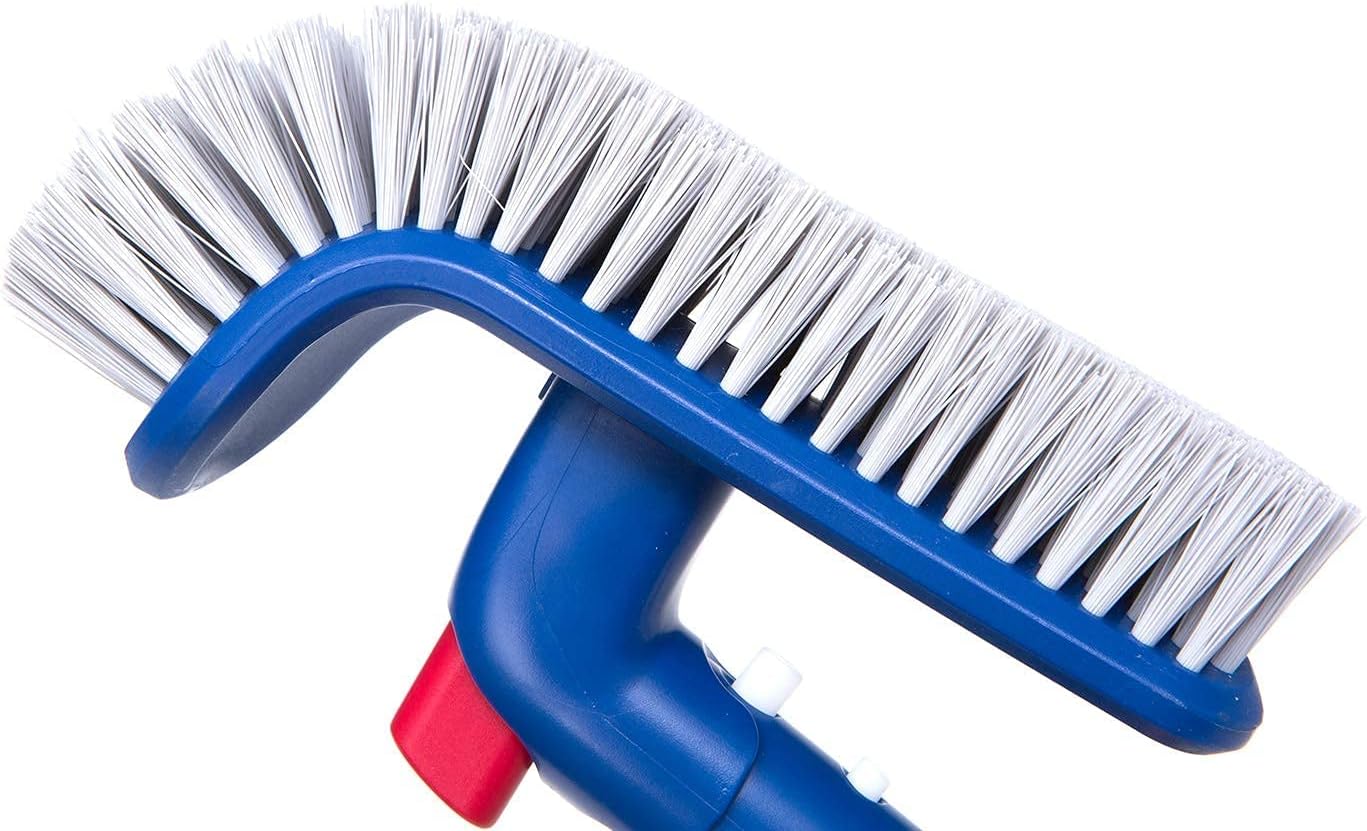urchindj Pool Brush, Rotatable Handle Pool Brush Head, Premium Bristles Pool Corner Brush/Pool Step Brush, Household Pool Scrubber for Pool, Spa, Bathroom, Floor, Kitchen etc. : Patio, Lawn & Garden