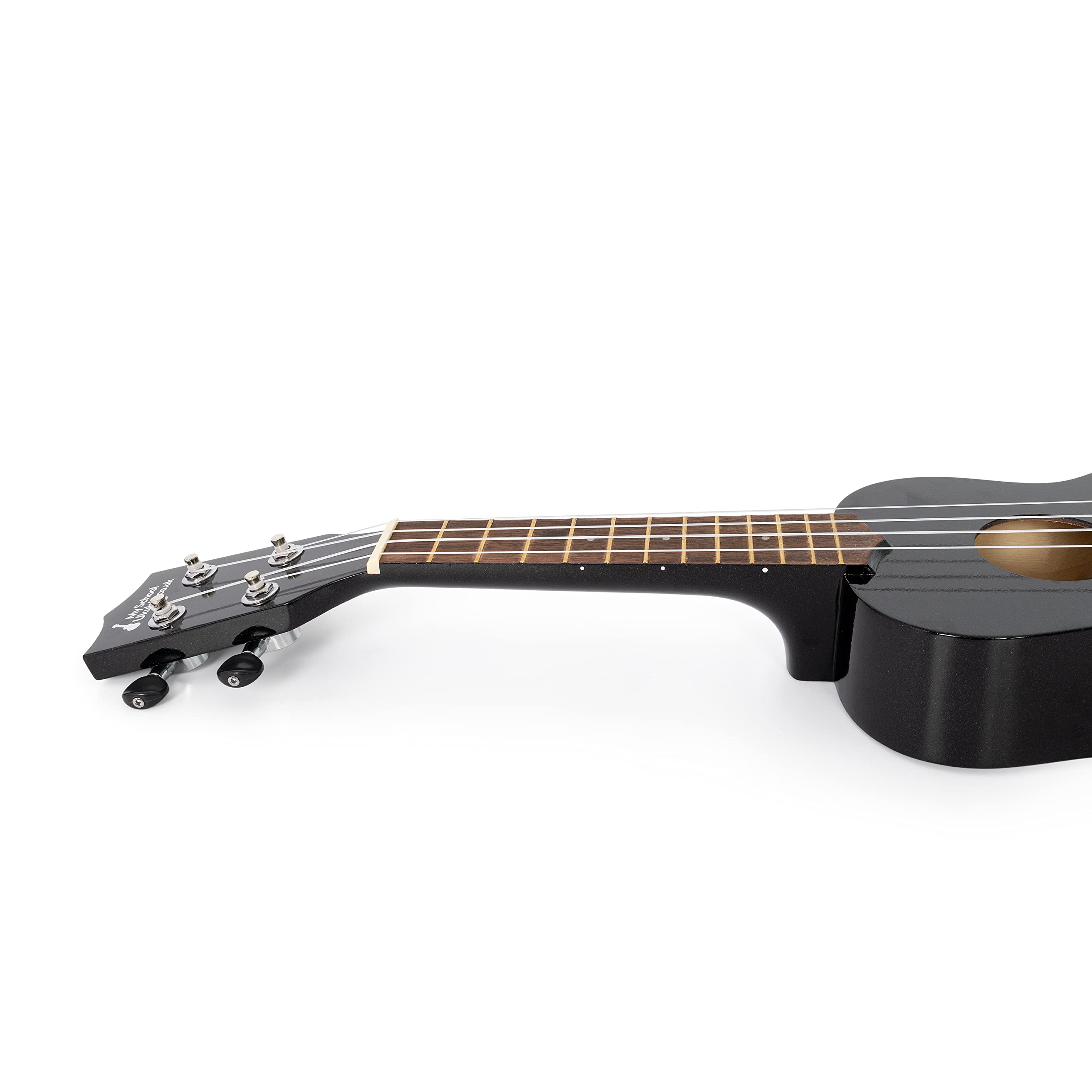 Ukelele soprano en negro con bolsa negra