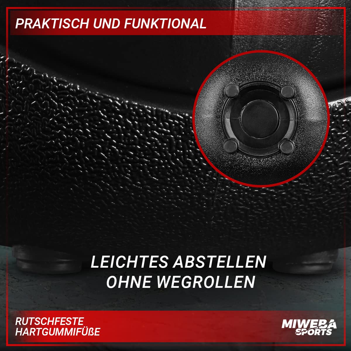 Miweba Sports Kettlebell KB200 | 4.0-12.0 Kg Gewichte - Kugelhantel - Kugelgewicht - Schwunghantel - Kettlebells - Hanteln - Hantel für Indoor & Outdoor - Krafttraining - Bodenschonend