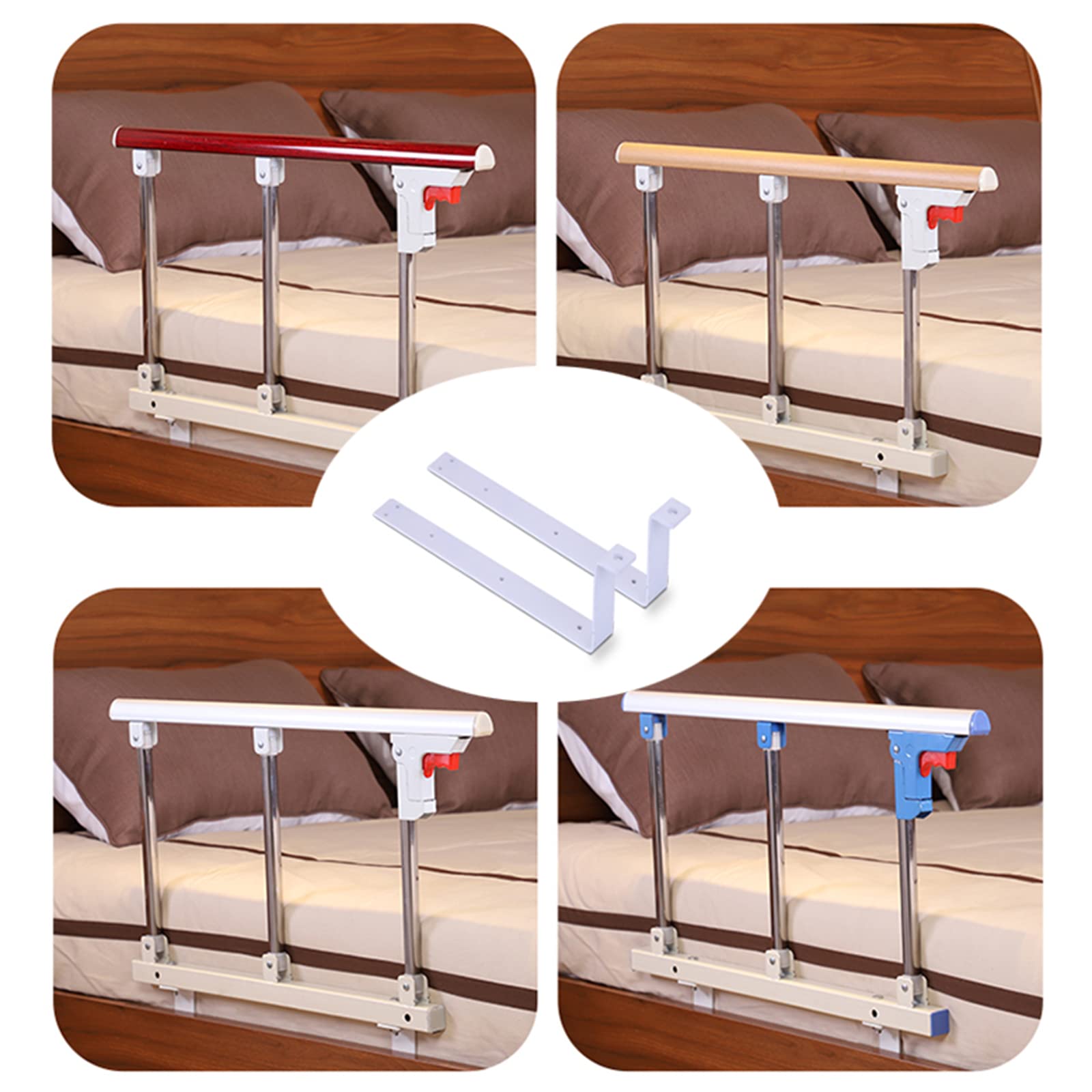 Barandilla de Cama Plegable para Adultos, barandilla de Cama para Adultos Mayores, barandilla de Cama Ajustable y Plegable, barandilla de Cama con asa de Seguridad para Ancianos, c