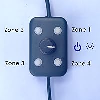 Vista 3 de Iluminación de anillo LED de luz de microscopio, USB 144 LED con 4 zonas de iluminación ajustables para la industria digital monocular binocular