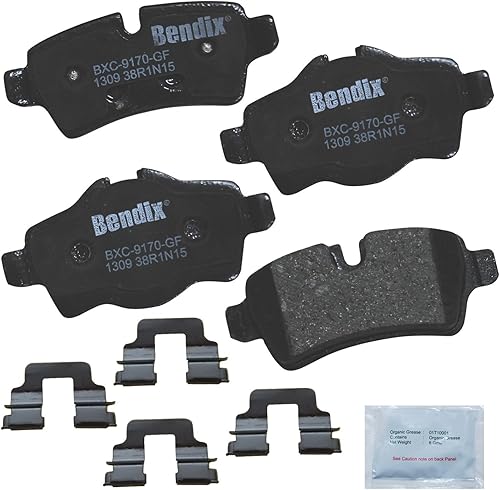 Miniatura 36 de Bendix Priority1 CFC154 - Juego de pastillas de freno de disco para Avanti II, Century, LeSabre, Regal, Riviera, chasis comercial, DeVille
