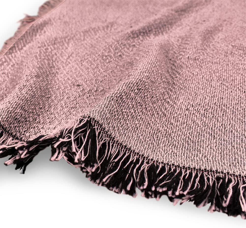 LOGOVISION I Love Lucy Blanket, 50"x60" 3D Logo Woven Tapestry Cotton Blend Fringed Throw