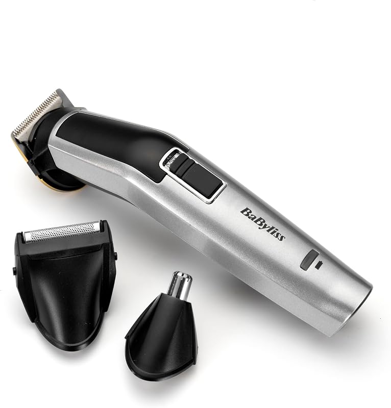 Aparador pessoal BaByliss 8 em 1 MT726E com lâminas de titânio e acessórios