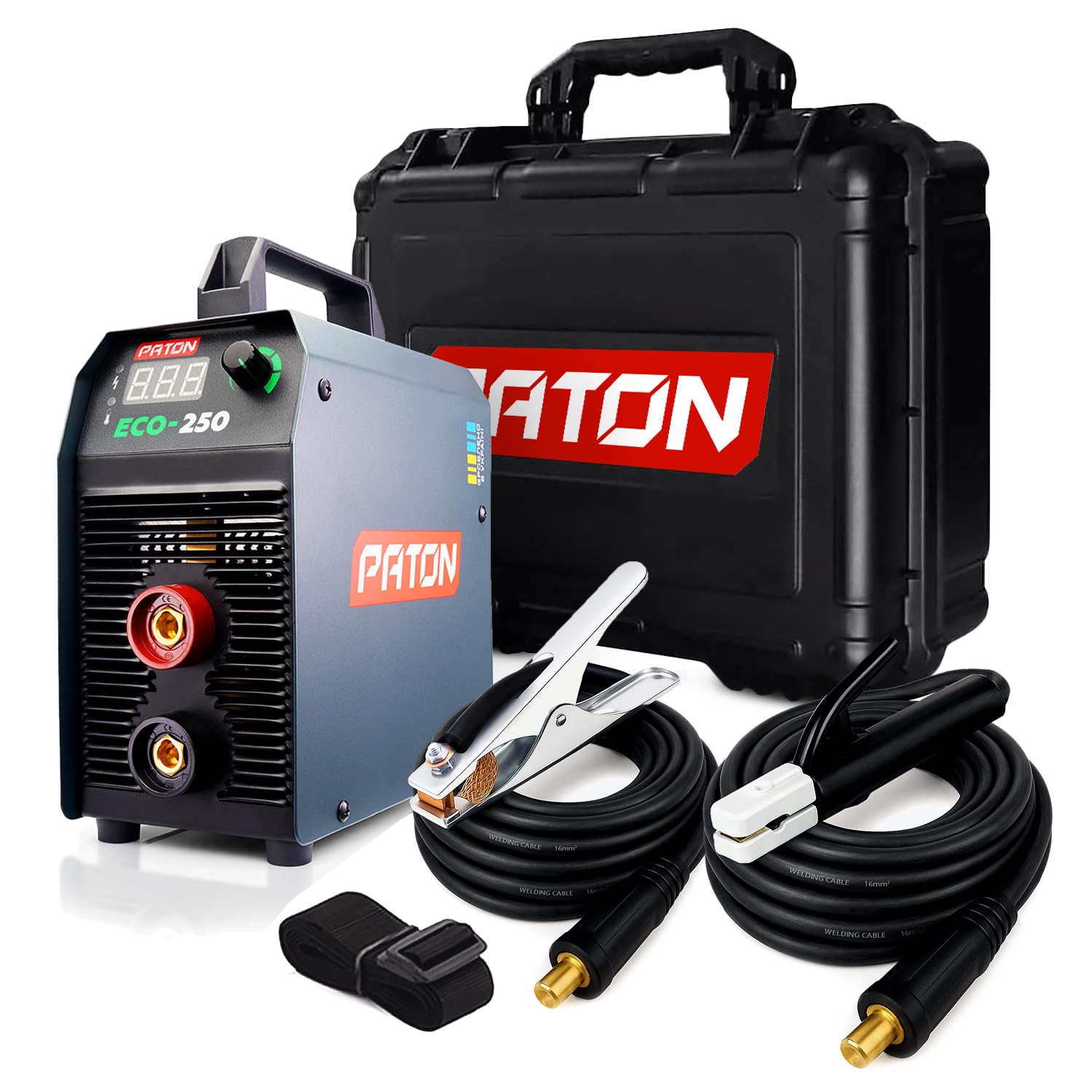 PATON ECO-250-C Saldatrice Inverter MMA – Macchina per saldatura – Saldatrice a elettrodo – Saldatrice ad arco – 250A uscita – 230V ingresso – 5 anni di garanzia
