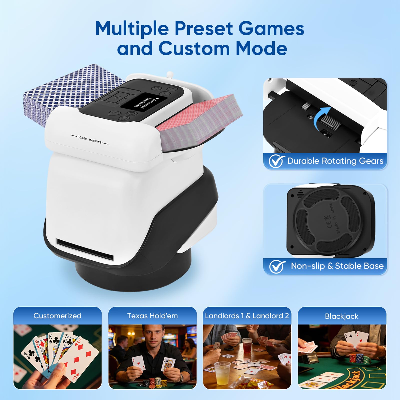 Miscelatore e Distributore di Carte Automatico 2 in 1
