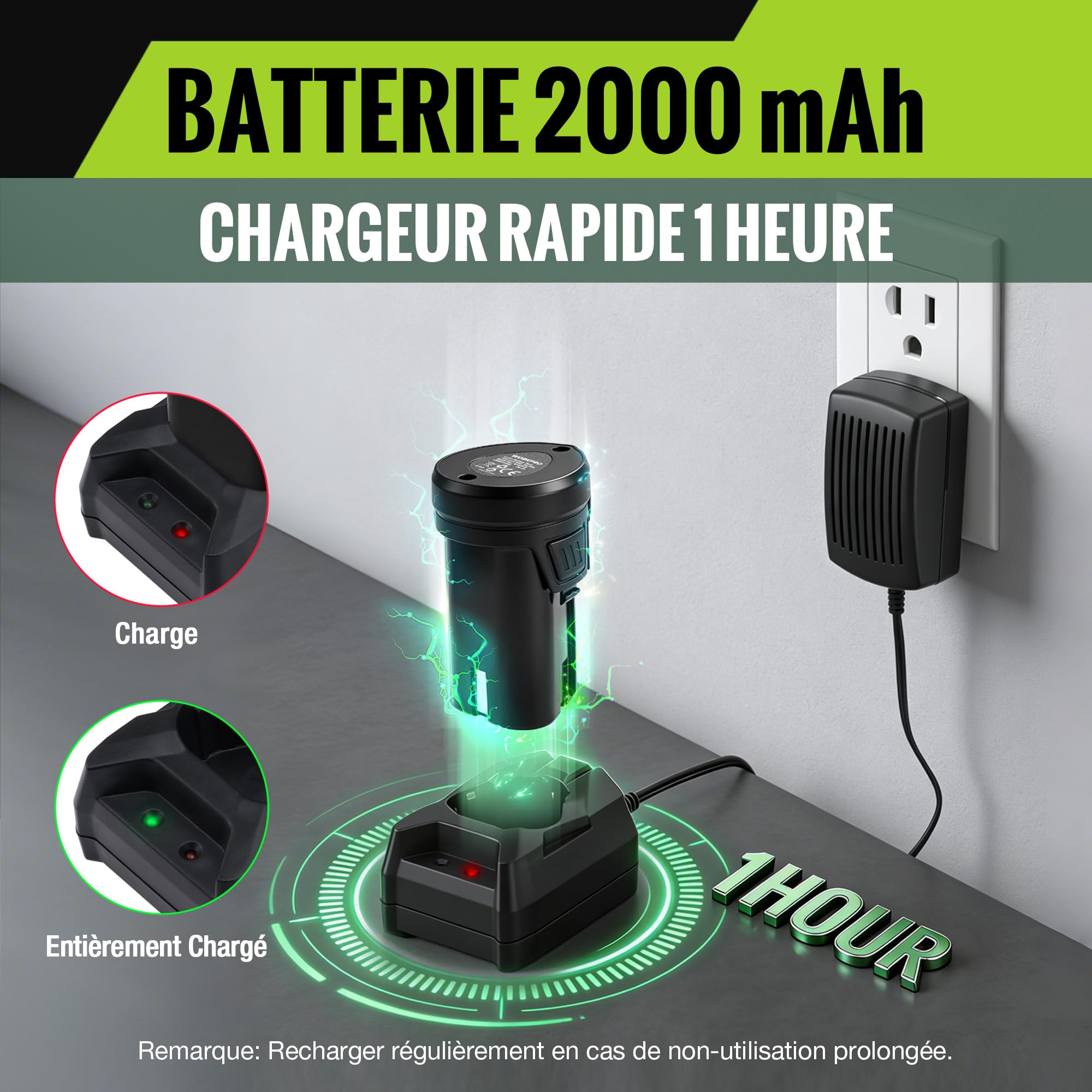 WORKPRO 3-en-1 Cisaille à Gazon et Taille-Buissons sans Fil 12V, Manche Télescopique avec Roues, Batterie Lithium 2000mAh, Lames Acier Précises, Outil Jardin Léger et Ergonomique