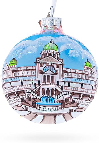 Pennsylvania State Capitol, Harrisburg, Pennsylvania, USA Bola de cristal adorno de Navidad 3.25 pulgadas