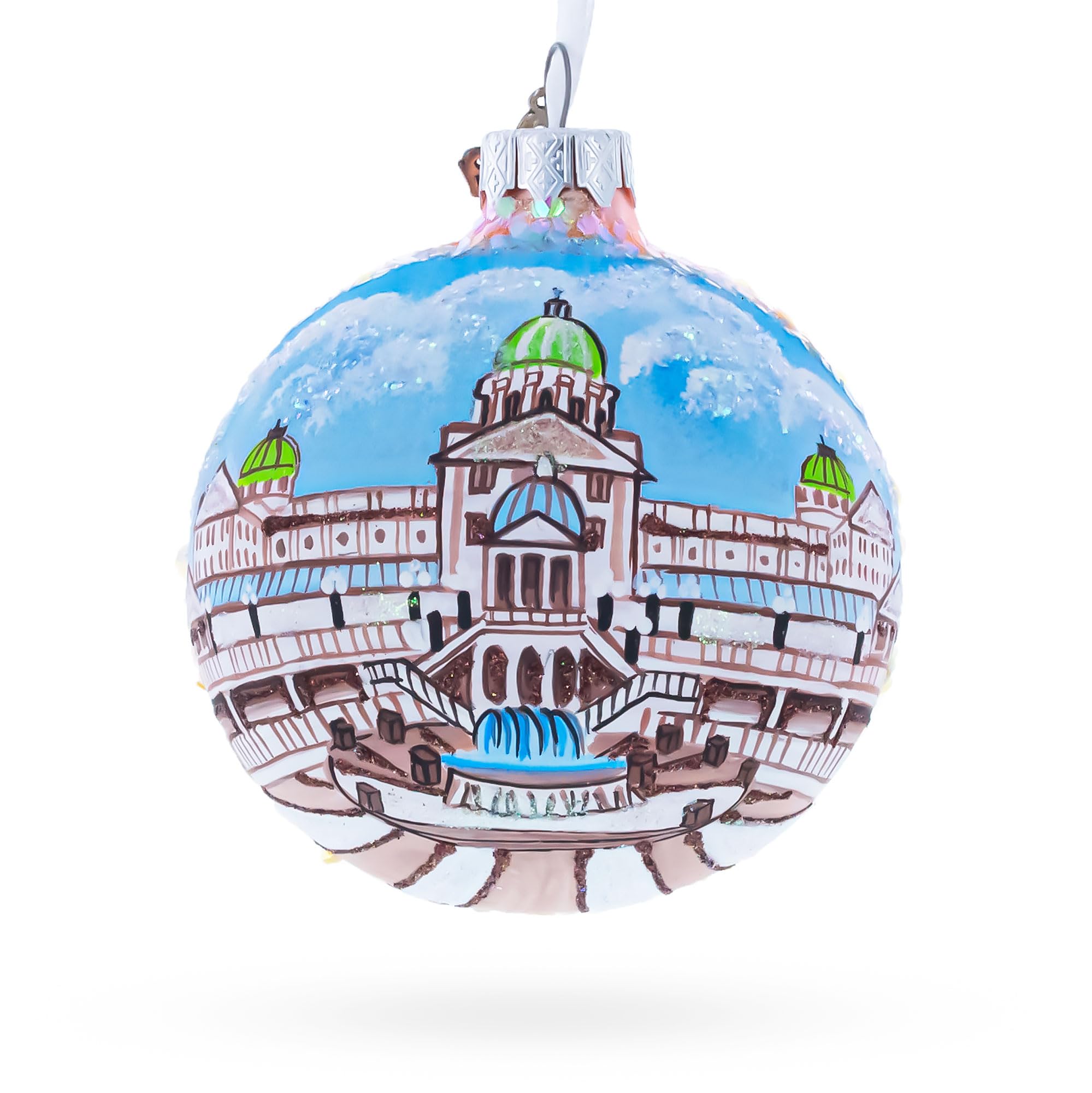 Boule de verre de l'État de Harrisburg pour un Noël chic et raffiné