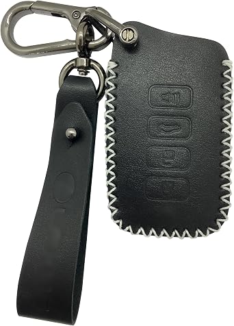 Genuine Leather Key Fob Cover & Key Chain for Lexus (2-4 Buttons, Keyless Go) - Protects Car Keys