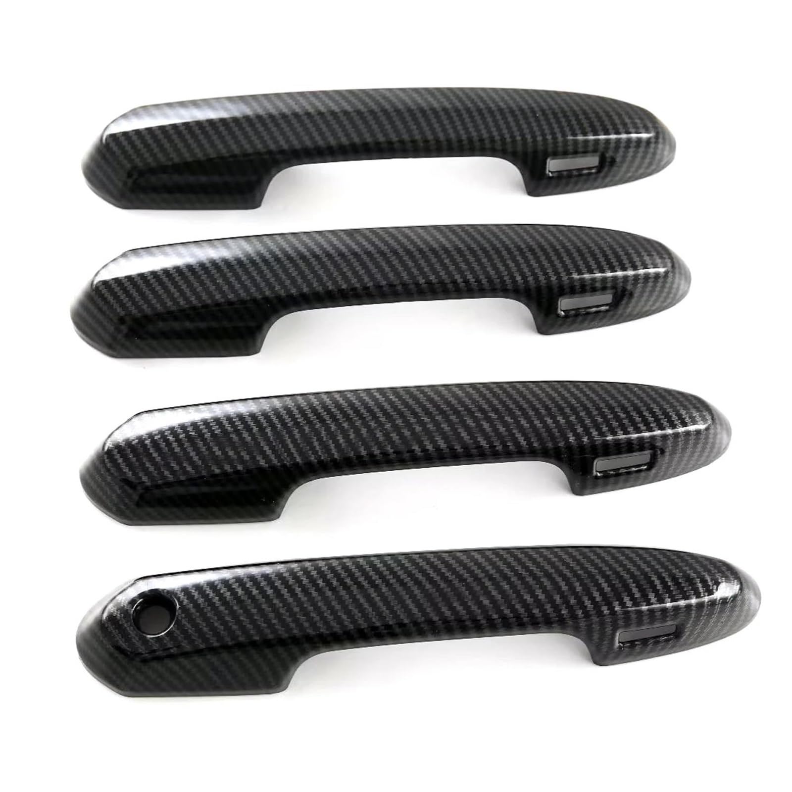Jtwmty Carbon Fiber Look Car Accessories Abs Exterior Door Handles Cover Trim 4Pcs For Land For Cruiser 300 J300 Lc300 2022 2023(Carbon Fiber Look)