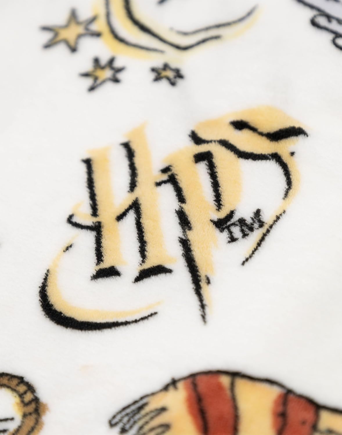Harry Potter Hedwig Womens White Jumper | Long Sleeve Hooded Pullover with Multicolour Details | Perfect for Loungewear Wear