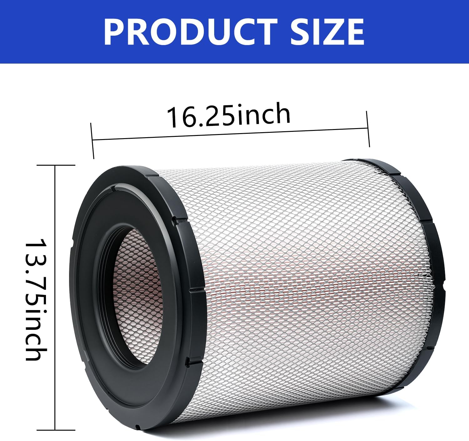 P527682 Engine Air Filter - Compatible with Freightliner Columbia, Century Class, Argosy, Condor, Coronado Replaces AF25139M AF4908, P185069, LAF1849, RS3518, AF2120, 46556