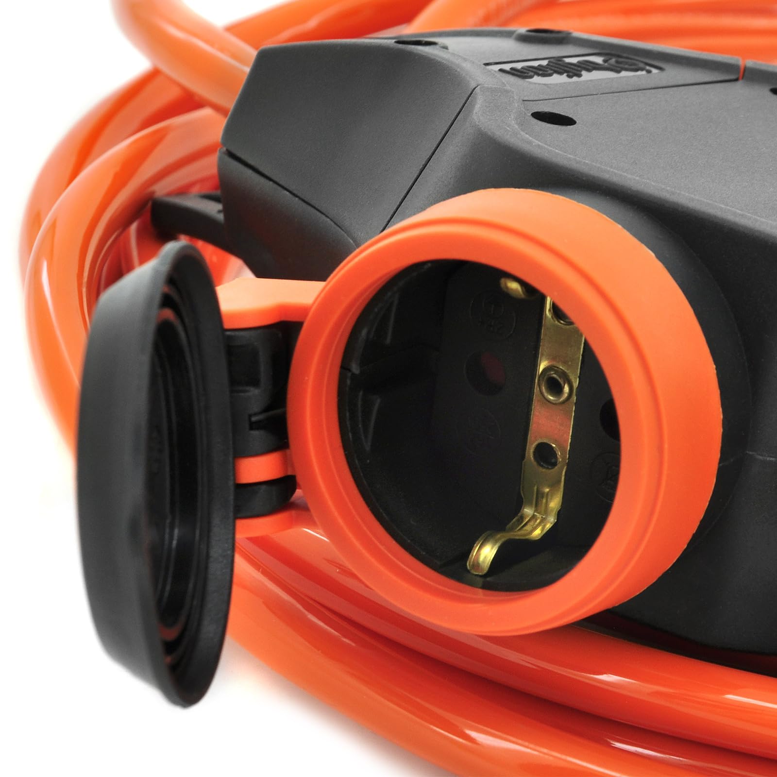 ELS Elektrotechnika Schuko Verlängerungskabel IP54 3-Fach H07BQ-F 20m
