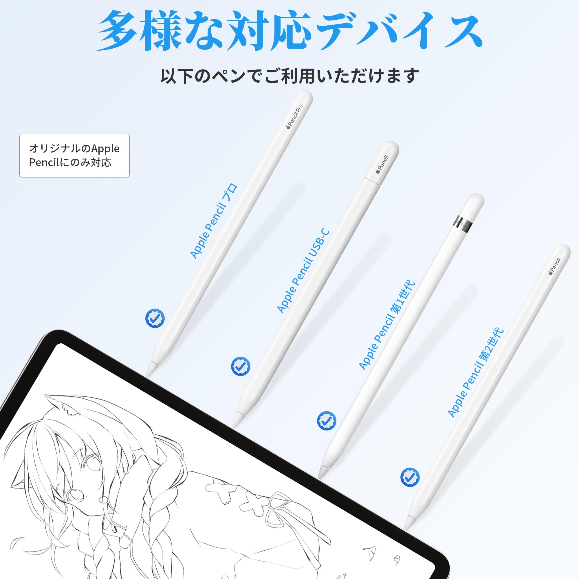 iPod （第6世代） 箱、充電器なし、非正規アップルペンシルセット iPod