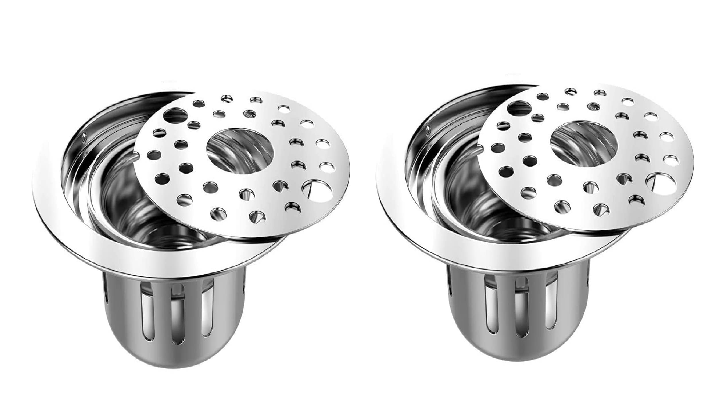 YTC Stainless Steel Plain Hole Drain Cover Jali for Bathroom and Kitchen Floor Water Inner Grating Cockroach Trap (102 mm x 102 mm) Combo Pack of 2 (B0BC9PJVZ3) Amazon Price History, Amazon Price Tracker
