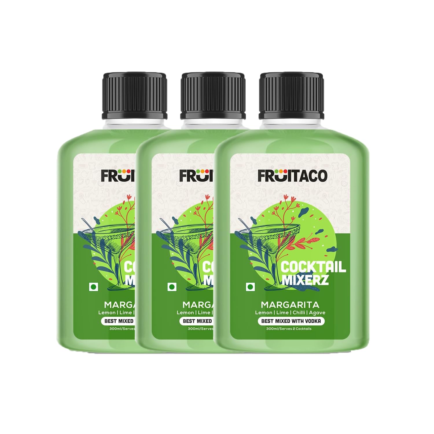 Fruitaco Margarita Cocktail Mixers - Finely Crafted Non-Alcoholic 300ml (Pack of 3) (B0D8W2BP9N) Amazon Price History, Amazon Price Tracker