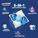 FAVHOME Laundry Detergent Pods 5-in-1, 30 Washes | Tough Stain Remover, Fabric Care & Odour Removal | Ocean Fresh Fragrance | 1 Pod = 1 Wash (Up to 5kg Load) | Front & Top Load Washing Machines gallery image