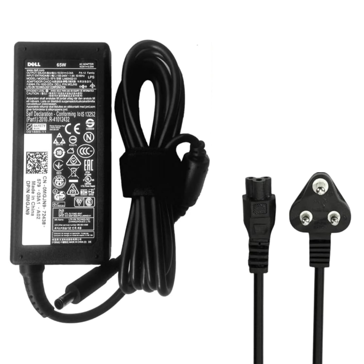 ABRALE Dell Genuine Original Laptop Adapter Charger 65W 19.5V 3.34A (New Pin 4.5 * 3.0Mm) Mgjn9 for Inspiron 11 3147, 3148, 3152, I3152, 3153, 3157, 3158, 316 (with 3 Pin Power Cable), Black ABRALE Dell Genuine Original Laptop Adapter Charger 65W 19.5V 3.34A (New Pin 4.5 * 3.0Mm) Mgjn9 for Inspiron 11 3147, 3148, 3152, I3152, 3153, 3157, 3158, 316 (with 3 Pin Power Cable), Black