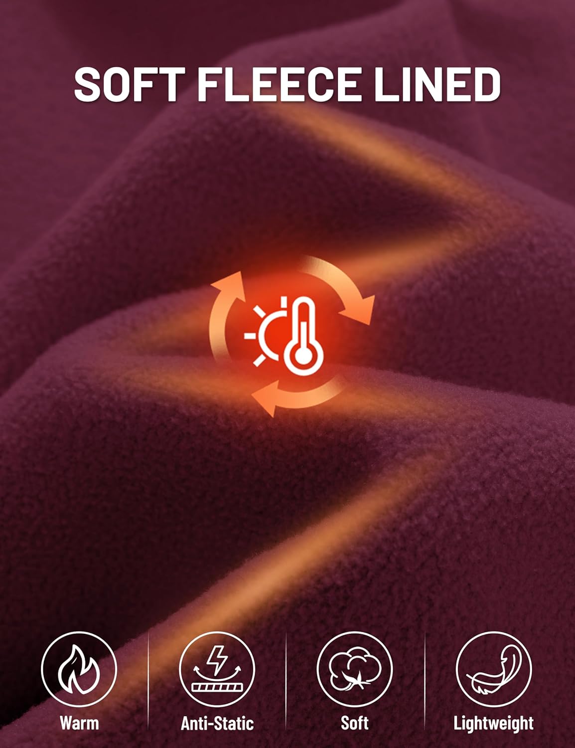 TACVASEN Women's Fleece Vest Lightweight Warm Vests Outerwear Sleeveless Zip Jacket Fall Winter Soft Vest with Pockets - Image 6