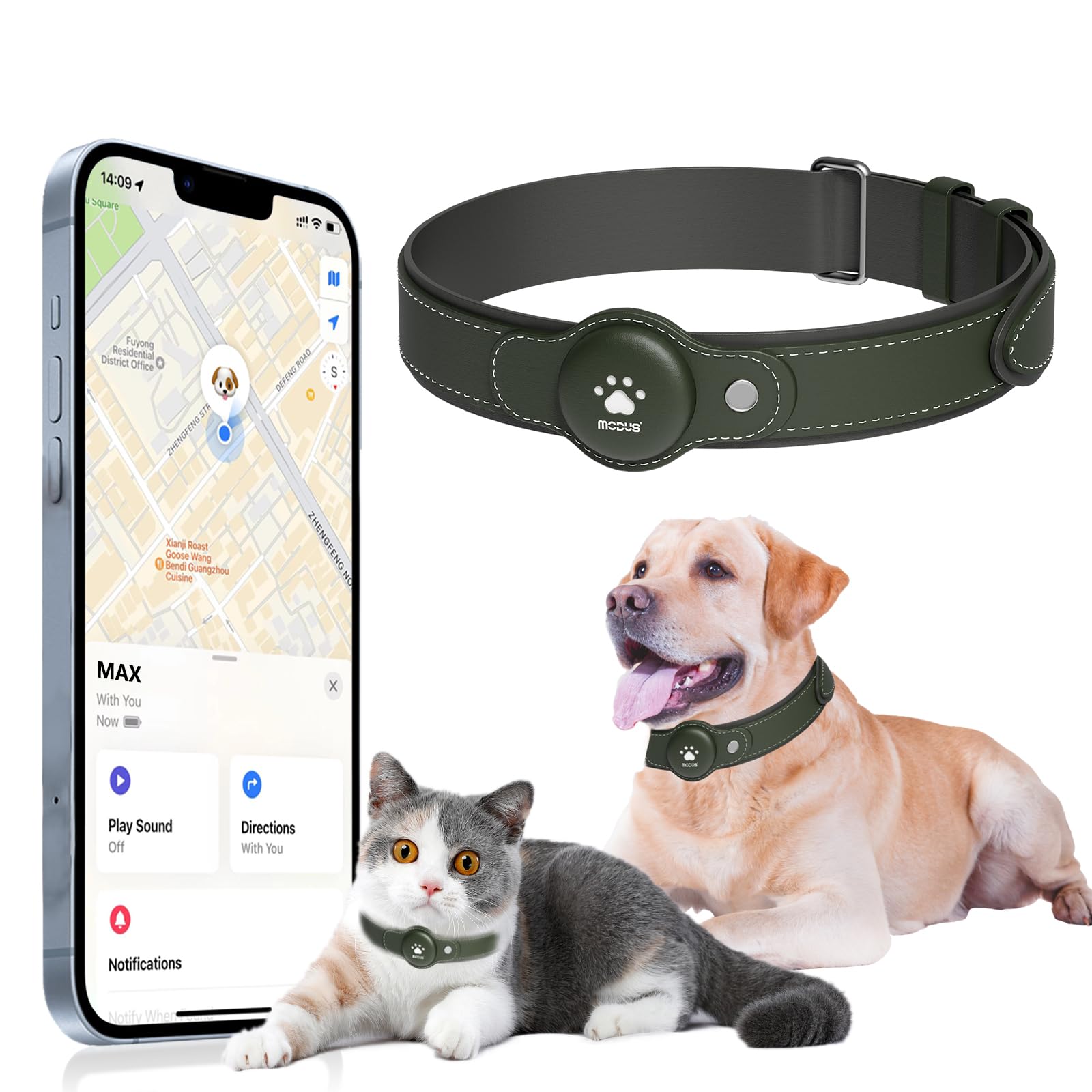 Locker.Ink | Discover the Top GPS Pet Trackers to Keep Your Furry Friends Safe This Winter MODUS 2-in-1 GPS Pet Tracker Collar