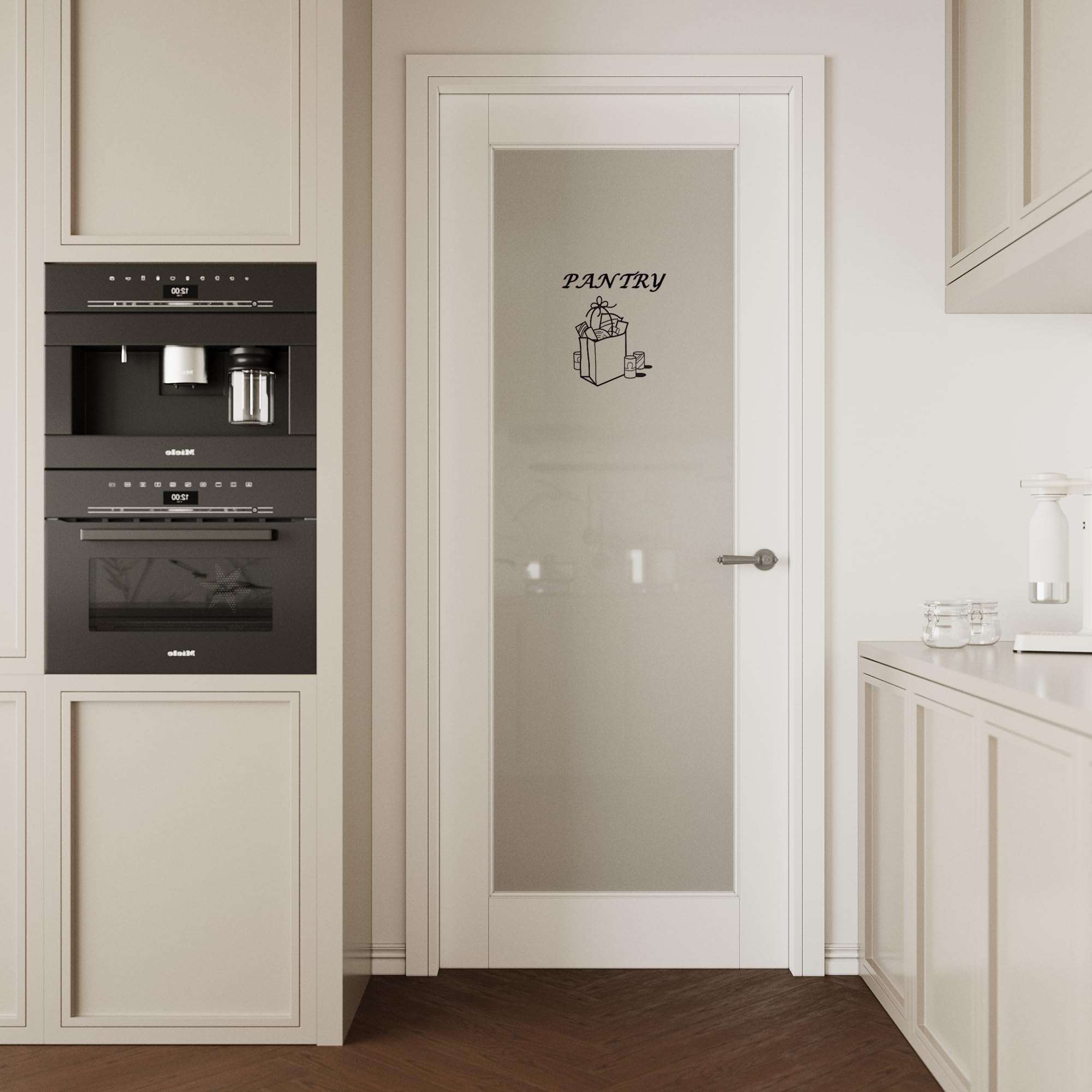 CRUTOP 32x80 Interior Door Slab, 1-Lite Frosted Glass