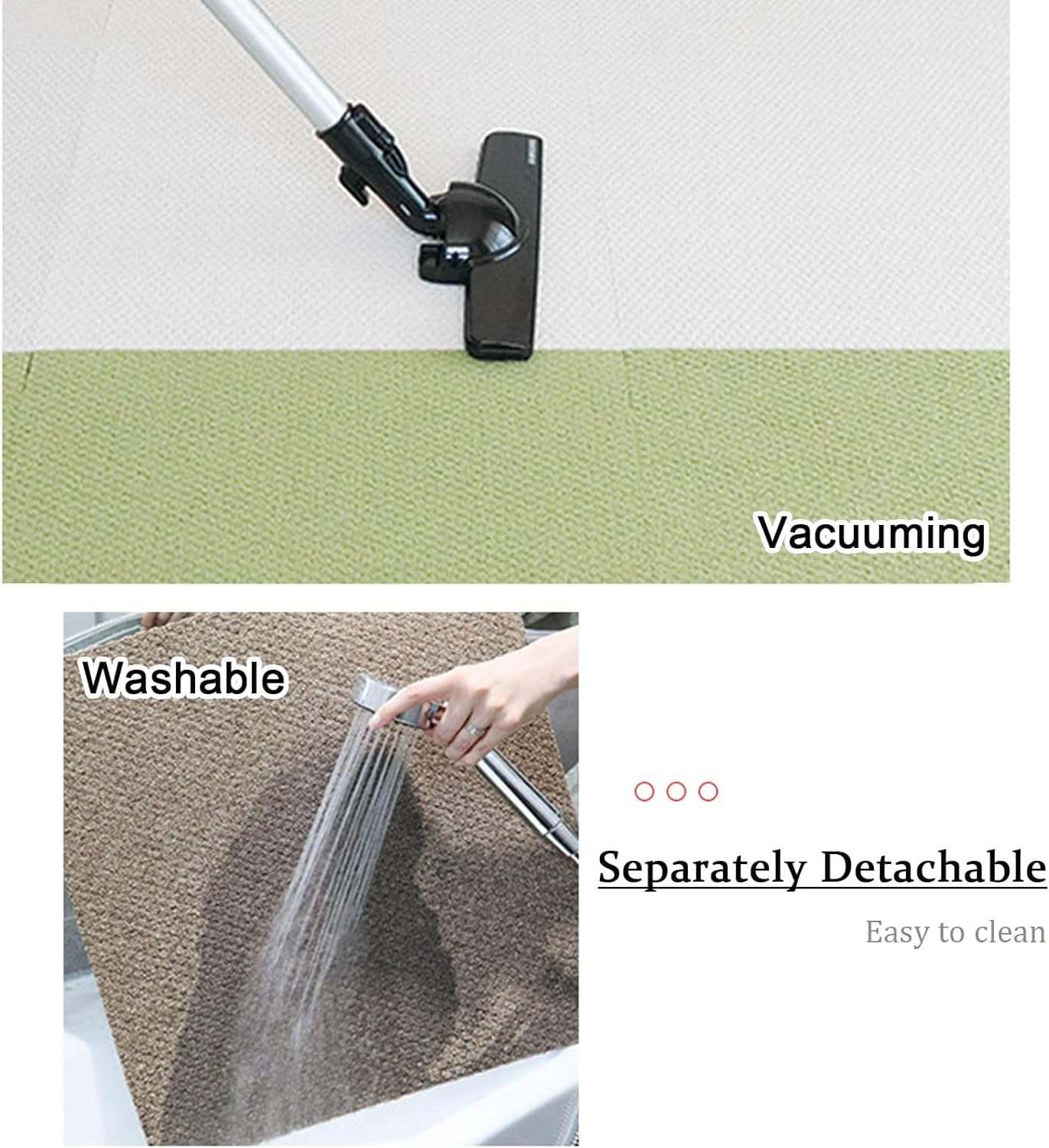 Dalles de moquette auto-adhésives 30 pièces 30x30cm dalle de moquette auto-adhésive d'intérieur, carré de tapis à décoller et à coller, tapis de sol d'épissure sans couture, facile à nettoyer(Grigio)