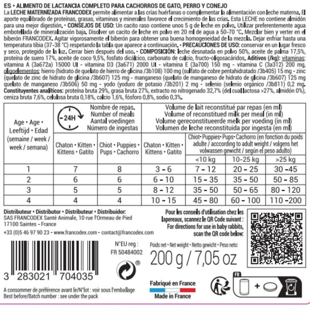 Francodex Lait maternise Chaton 200g