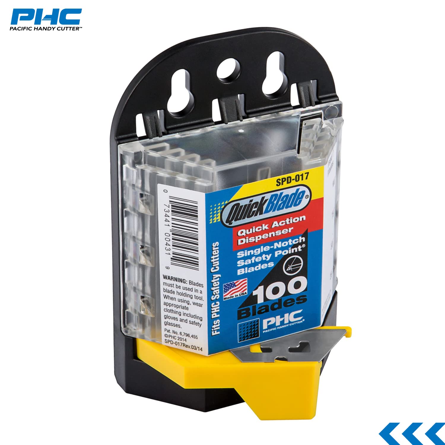 Pacific SPD017 Handy Cutter - Dispensador de cuchillas de seguridad