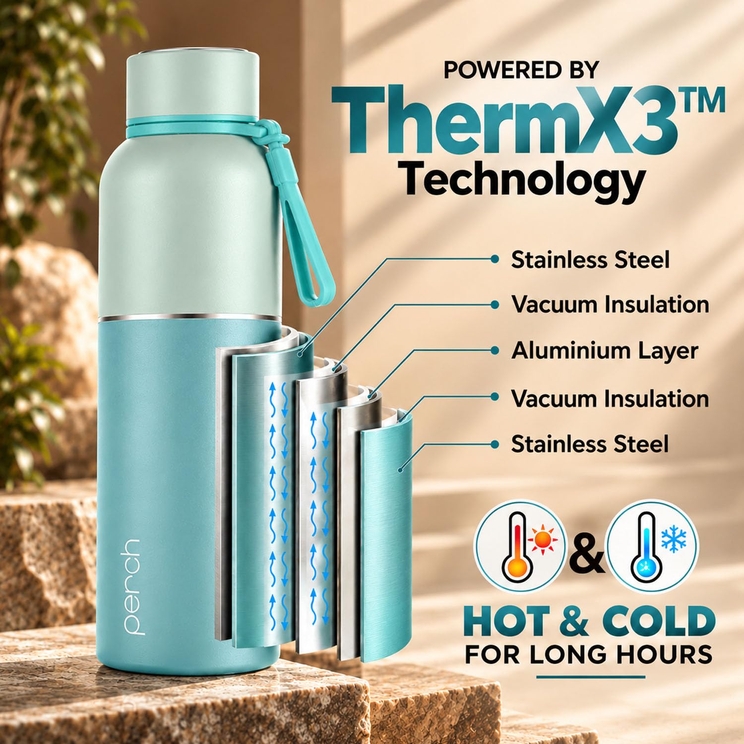 Perch Zenith Flask: Hot & Cold Water Bottle -2
