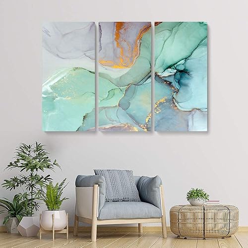 Miniatura 2 de AWESOMETIK - lienzo de pared con impresión abstracta, moderno y a la moda, decoración de oficina Listo para colgar. Hecho en Estados Unidos.