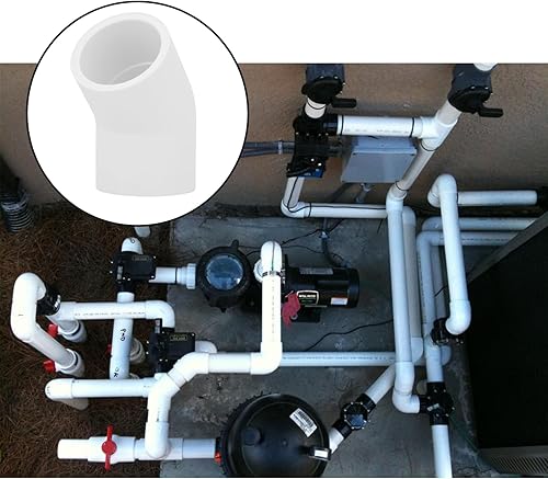 Miniatura 6 de Paquete de 20 Codos de PVC de 3/4" de 45 Grados Conectores de Tubería (Enchufe x Enchufe) Grado de Construcción para Muebles SCH40 Codo de PVC