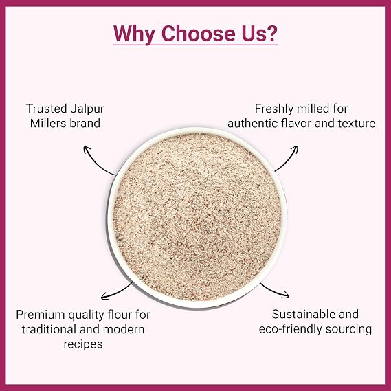 JALPUR MILLERS Ragi Flour 100g – Premium Nachni Atta | Nutritious Finger Millet Flour | Rich in Calcium, Iron & Fibre – Ideal for Chapatis, Dosa, Porridge & Healthy Baking – Flour for Balanced Diets