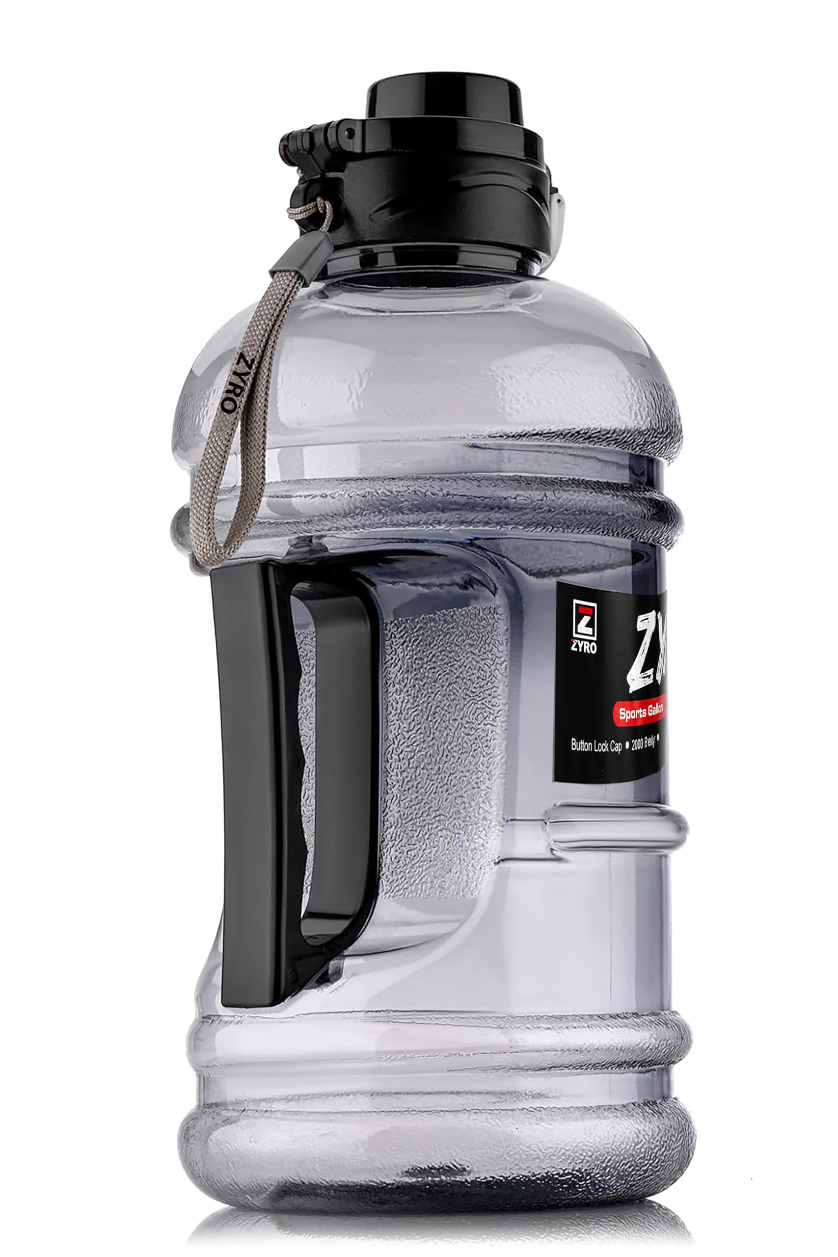 Zyro 2.2 Litre Gym Water Bottle, Large Sports Gallon Bottle with Leak Proof Flip Lock Lid, BPA Free Food Grade Plastic Water Bottle for Workout, Fitness & Outdoor Use Black 2200 Ml-image-48