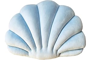 Azure Seashell Pillow: Capture the Enchanting Essence of the Ocean