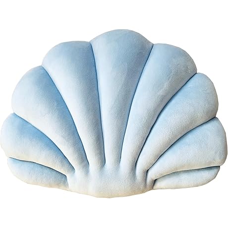 Azure Seashell Pillow: Capture the Enchanting Essence of the Ocean